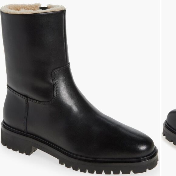 Loeffler Randall Shoes - NEW Loefler Randall Damian Genuine Shearling boots black size 8.5